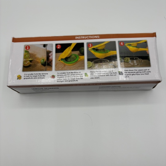 Crownful Lemon Squeezer, Dimensions - 8.66"X2.95"X2.17" - Picture 4 of 6